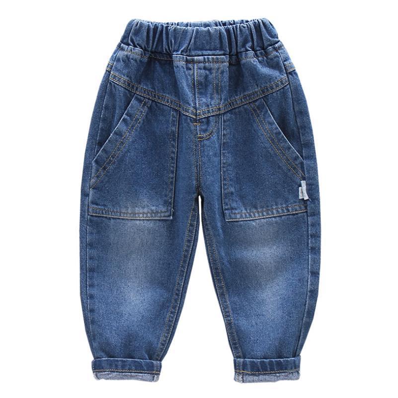 Jeans Jeans For Boys Patchwork Boy Jeans Kids Three-Dimensional Pocket Kids Jeans Spring Autumn Jeans Pants For Boys 2-7Year 230223
