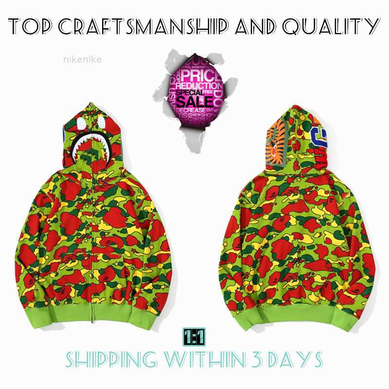 Top Craftsmanship Mens Hoodies Apes Hoodie Designer Jacket Shark Pullover Tiger Full Zip Color Harajuku Sweatshirt Fashion Co-branding Camouflage Hoodyskjf2x, No.8
Top Craftsmanship Mens Hoodies Apes Hoodie Designer Jacket Shark Pullover Tiger Full Zip Color Harajuku Sweatshirt Fashion Co-branding Camouflage Hoodyskjf2x, No.8