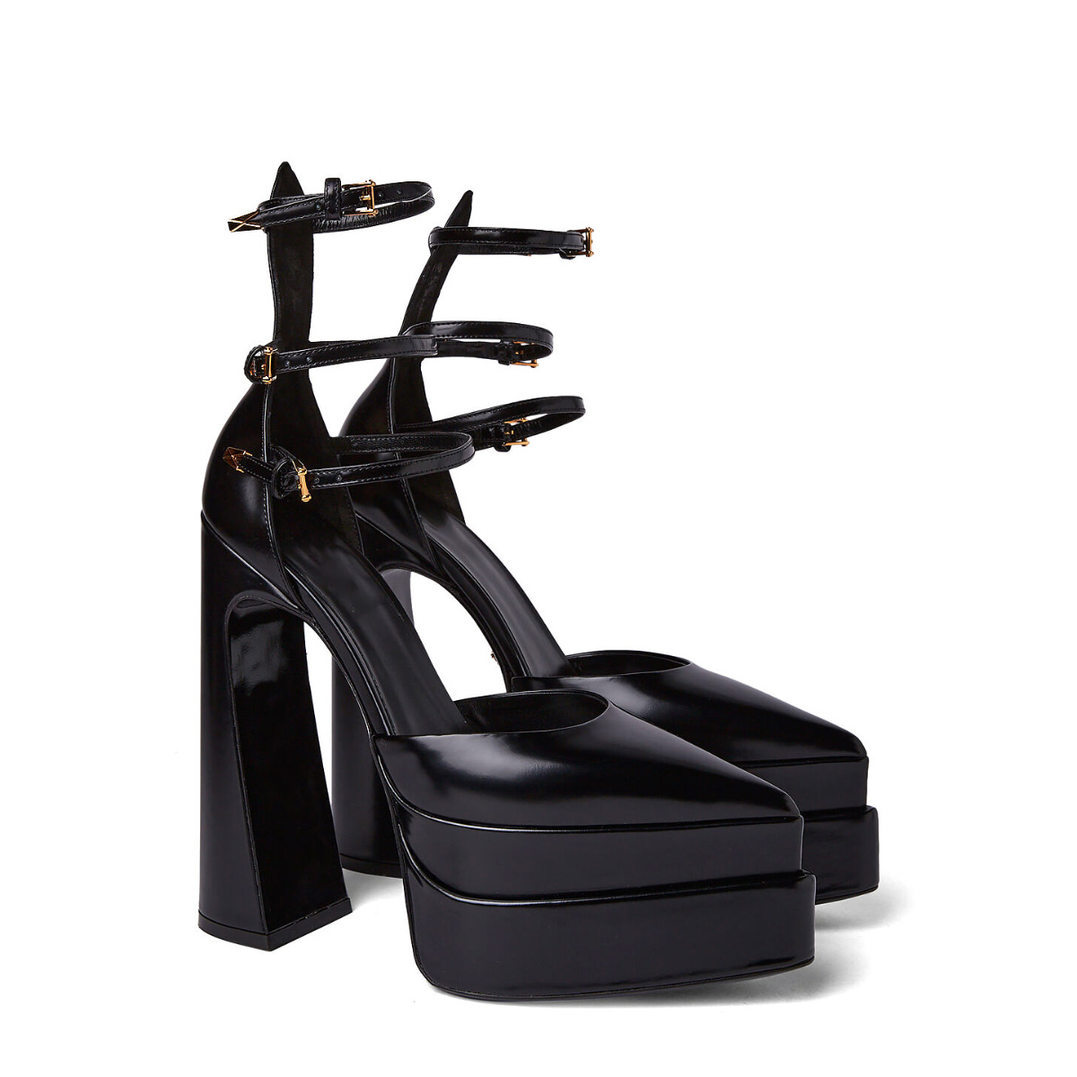 Runway Aevitas Pointy platform heels shoes sandals calf Leather ankle strap block high Heel point toe for women Luxury Designers Dress shoe Evening factory footwear, Black
Runway Aevitas Pointy platform heels shoes sandals calf Leather ankle strap block high Heel point toe for women Luxury Designers Dress shoe Evening factory footwear, Black