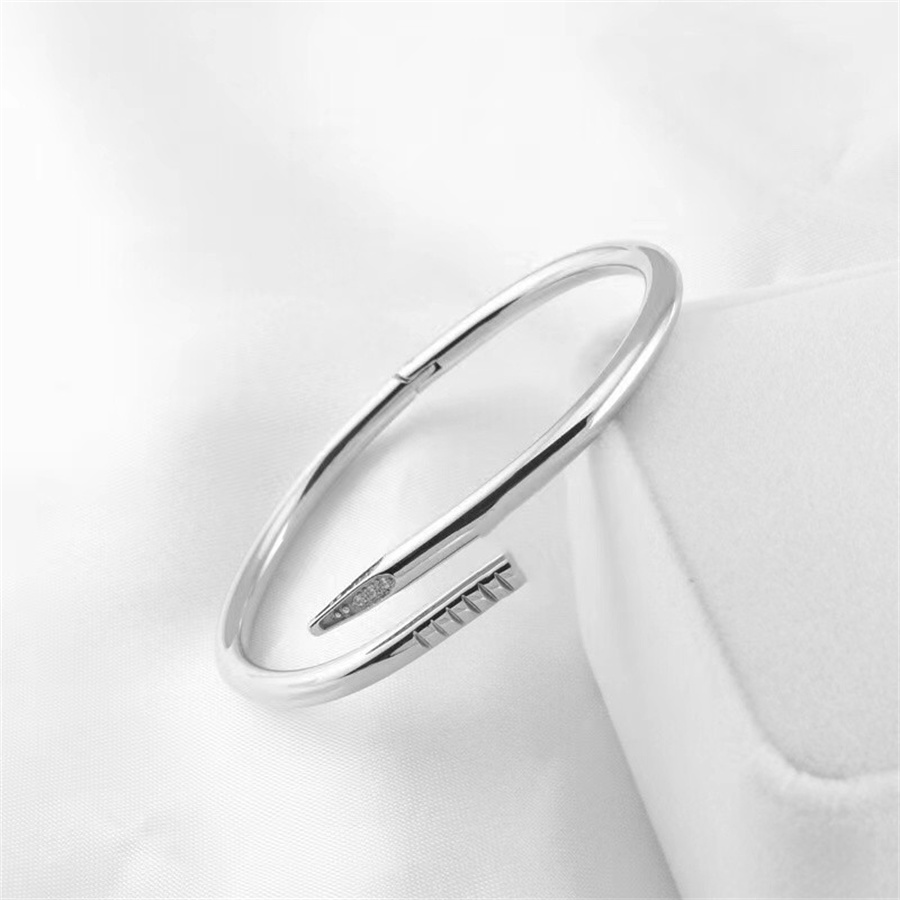 Luxury Cuff Bangle Bracelets for Women Gold Silver Titanium Steel Diamond Nail Bracelet Men Crystal Indian Jewelry Gift Never Fade
Luxury Cuff Bangle Bracelets for Women Gold Silver Titanium Steel Diamond Nail Bracelet Men Crystal Indian Jewelry Gift Never Fade
