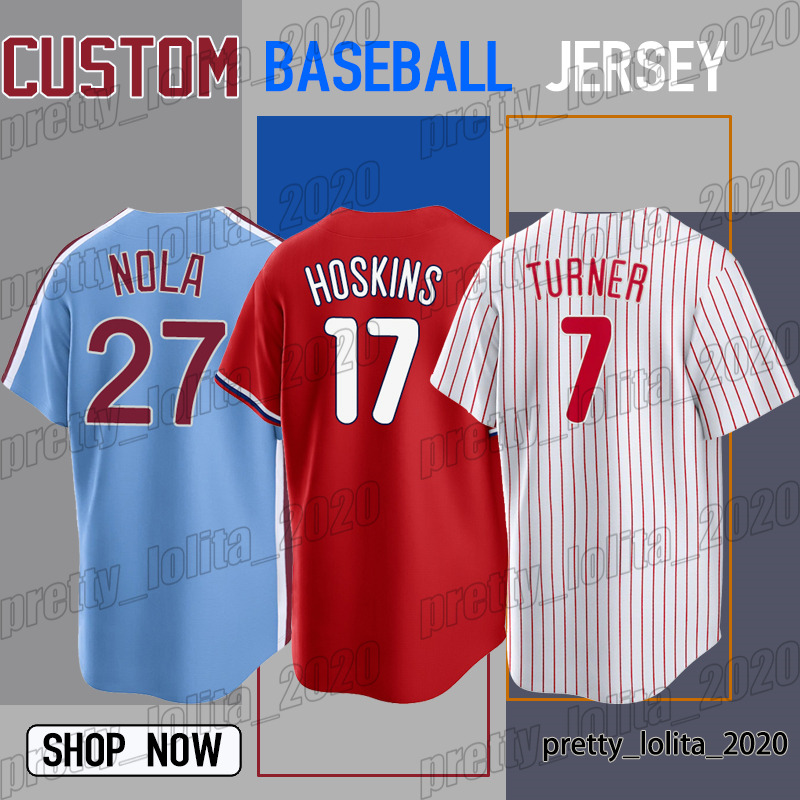 7 Trea Turner baseball jersey Bryce Rhys Hoskins Harper Aaron Nola Alec Bohm jerseys Kyle Schwarber Kyle Gibson Nick Castellanos Realmuto Mike Schmidt, Man custom jersey (fcr)
7 Trea Turner baseball jersey Bryce Rhys Hoskins Harper Aaron Nola Alec Bohm jerseys Kyle Schwarber Kyle Gibson Nick Castellanos Realmuto Mike Schmidt, Man custom jersey (fcr)