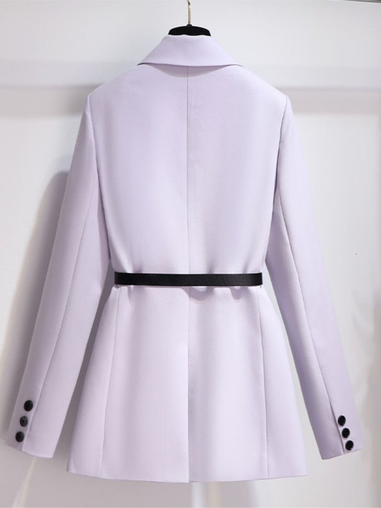 Women's Suits Blazers Herstory Purple Suit Jacket women's Spring Autumn Fashion Korean Version Loose Casual all-match Suit Top 230223