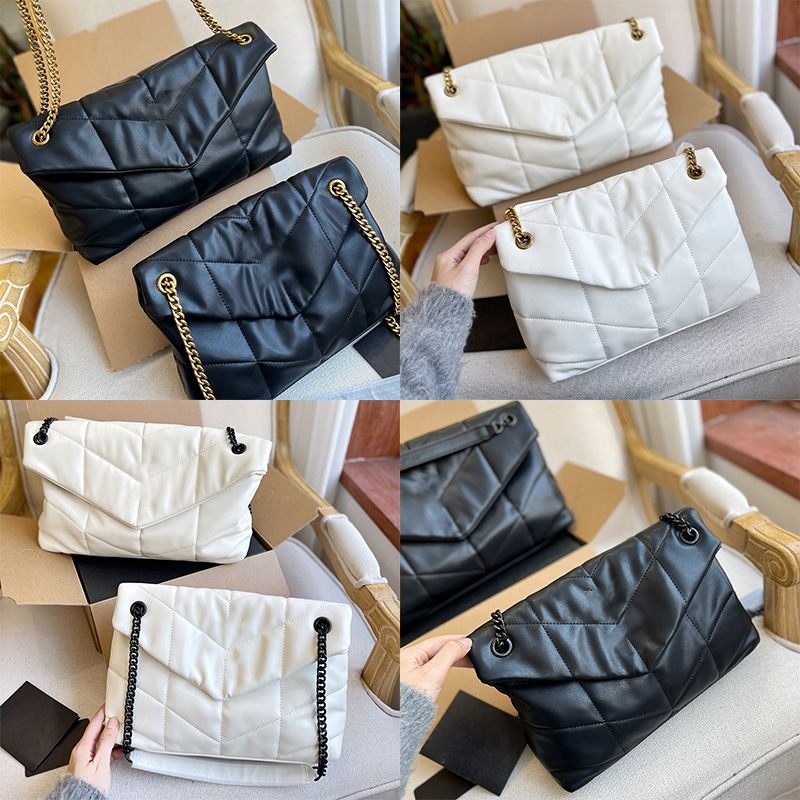 7A Quality LOULOU Puffer Shoulder Bag Genuine Leather With Box Women Designer Luxury Fashion Crossbody Tote Backpack Ladies Seam Leather Metal Chain Purse Wallet, Black with gold chain
7A Quality LOULOU Puffer Shoulder Bag Genuine Leather With Box Women Designer Luxury Fashion Crossbody Tote Backpack Ladies Seam Leather Metal Chain Purse Wallet, Black with gold chain