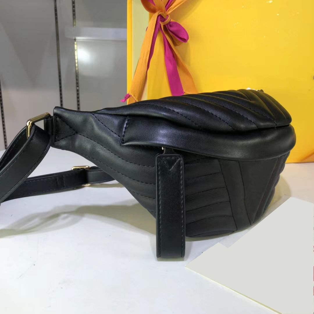 leather Chest backpack for womens fashion chest bags hot sell Waist Belt Unisex Zipper Mobile Phone Bag 53750