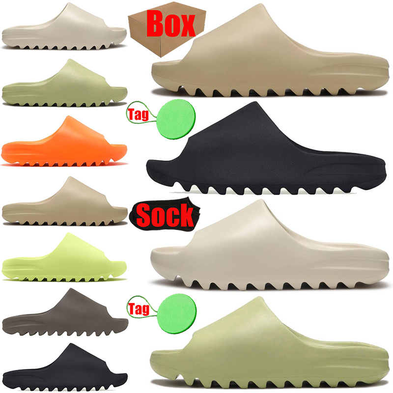 

With box Designer Onyx men women sandal slippers sliders sandals Ochre Bone Soot Desert Sand Earth Brown shoes pantoufle mens womens slides slipper trainers runners, #4 ochre