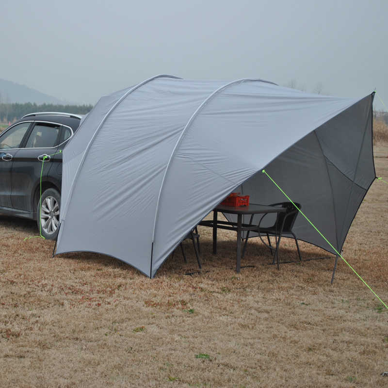 Tents and Shelters Outdoor Camping Car Tail Tent Sunshade Waterproof Shed Multifunctional Eggshell Canopy Beach 210D Oxford Silver Coated Tourist J230
