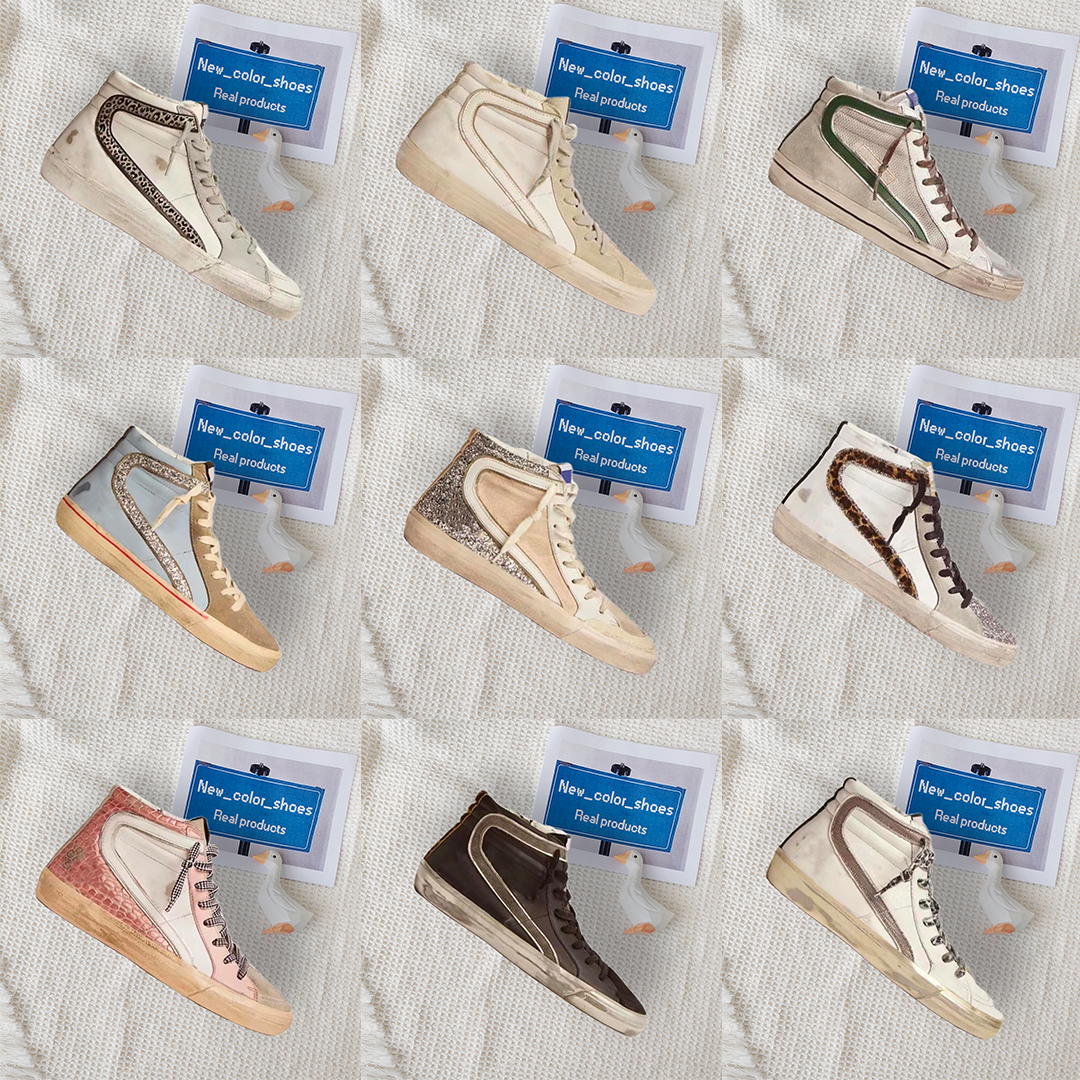 New Release Fashion Women High top Shoes Mid Slide Super Ball Star Sneakers Shoes Luxury Sequin Classic White black pink Do-old Dirty Shoe
New Release Fashion Women High top Shoes Mid Slide Super Ball Star Sneakers Shoes Luxury Sequin Classic White black pink Do-old Dirty Shoe