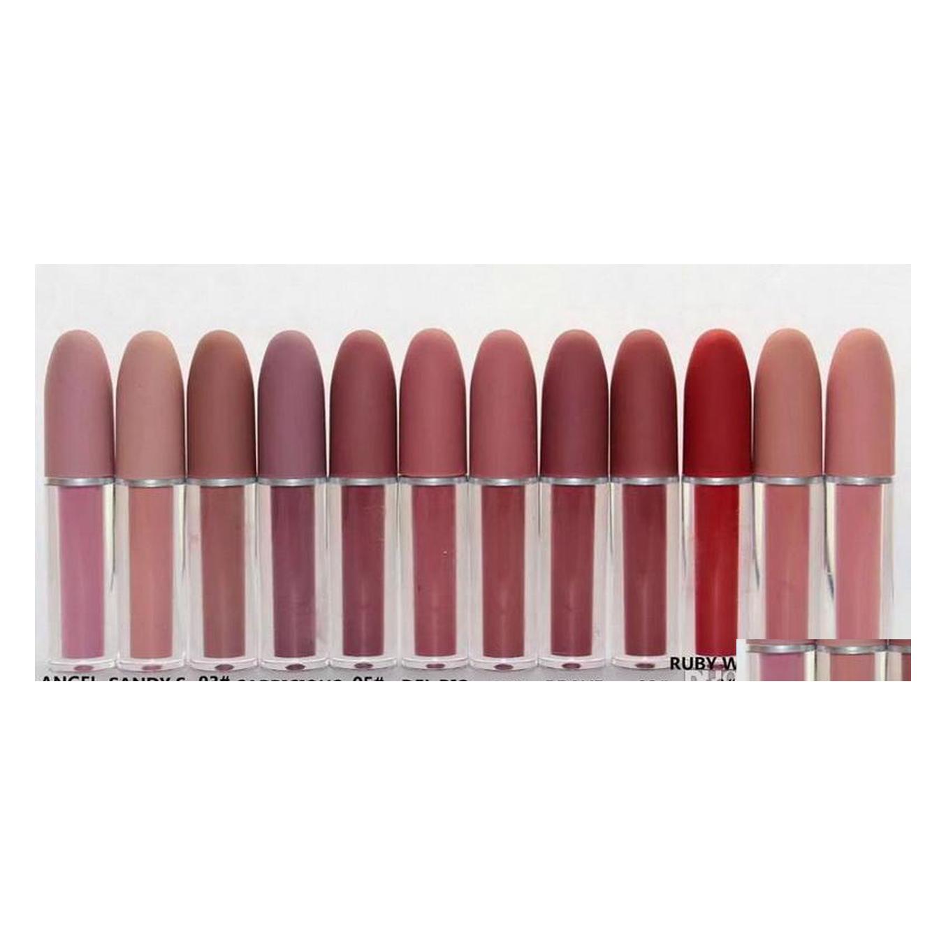 

Lip Gloss Makeup Liquid Lipstick Natural Moisturizer 12 Different Color With English Coloris Make Up Lipgloss Drop Delivery Health B Dh8Ib, Randomly sended color