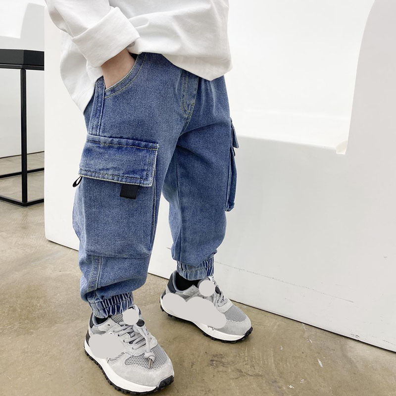 Jeans Boys Jeans Student Autumn Spring Children Pants Toddler Kids Trousers Clothes For Baby Boy Pants 230223
