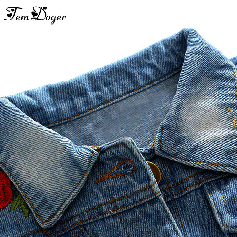 Hoodies Sweatshirts Spring and Autumn Baby Girls Denim Jackets Coats Flower Embroidery Fashion Children Outwear Coat Kids Casual Jacket 230222