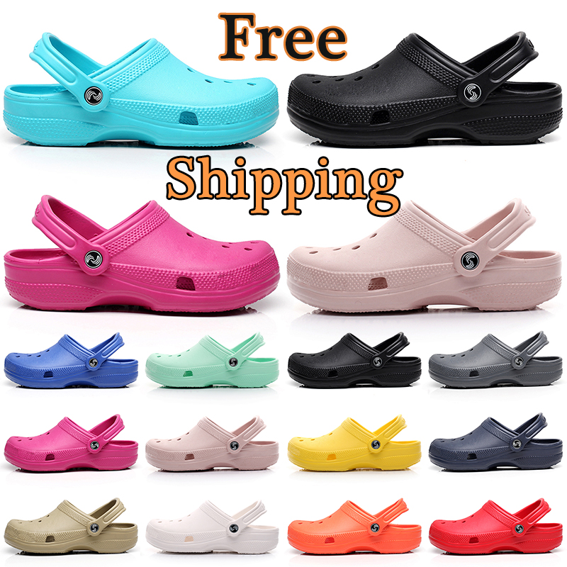 Croc clog classic designer sandals summer beach waterproof slide adult kids black white purple men women slippers Nursing indoor outdoor shoes, #1 c8-m10
Croc clog classic designer sandals summer beach waterproof slide adult kids black white purple men women slippers Nursing indoor outdoor shoes, #1 c8-m10