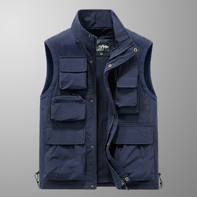 Men's Vests Winter Sleeveless Jacket Casual Black Waterproof Slim Fit Windbreaker Fashion Cargo For 230223