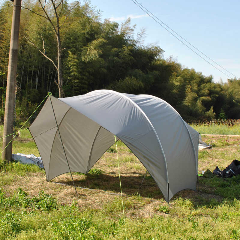 Tents and Shelters Outdoor Camping Car Tail Tent Sunshade Waterproof Shed Multifunctional Eggshell Canopy Beach 210D Oxford Silver Coated Tourist J230
