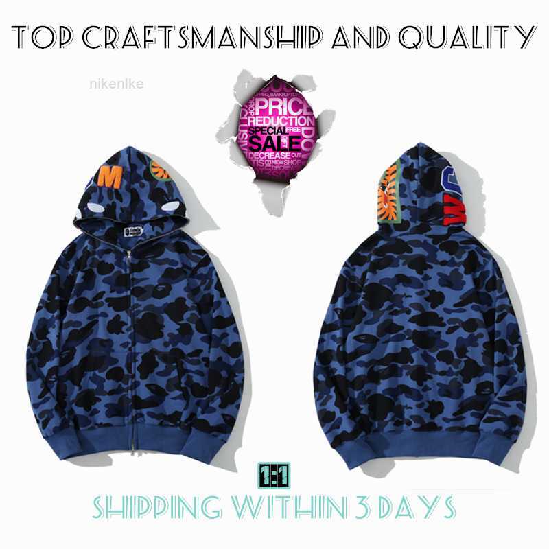 Top Craftsmanship Mens Hoodies Shark Pullover Apes Hoodie Designer Jacket Tiger Full Zip Color Harajuku Sweatshirt Fashion Co-branding Camouflage Ape Hoodysk5x3x, No.7
Top Craftsmanship Mens Hoodies Shark Pullover Apes Hoodie Designer Jacket Tiger Full Zip Color Harajuku Sweatshirt Fashion Co-branding Camouflage Ape Hoodysk5x3x, No.7