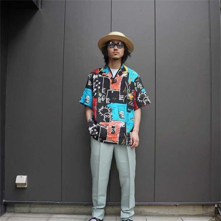 Summer Casual Loose Beach Style Shirt Men Women High Quality Print T-shirt Shirts Z0223