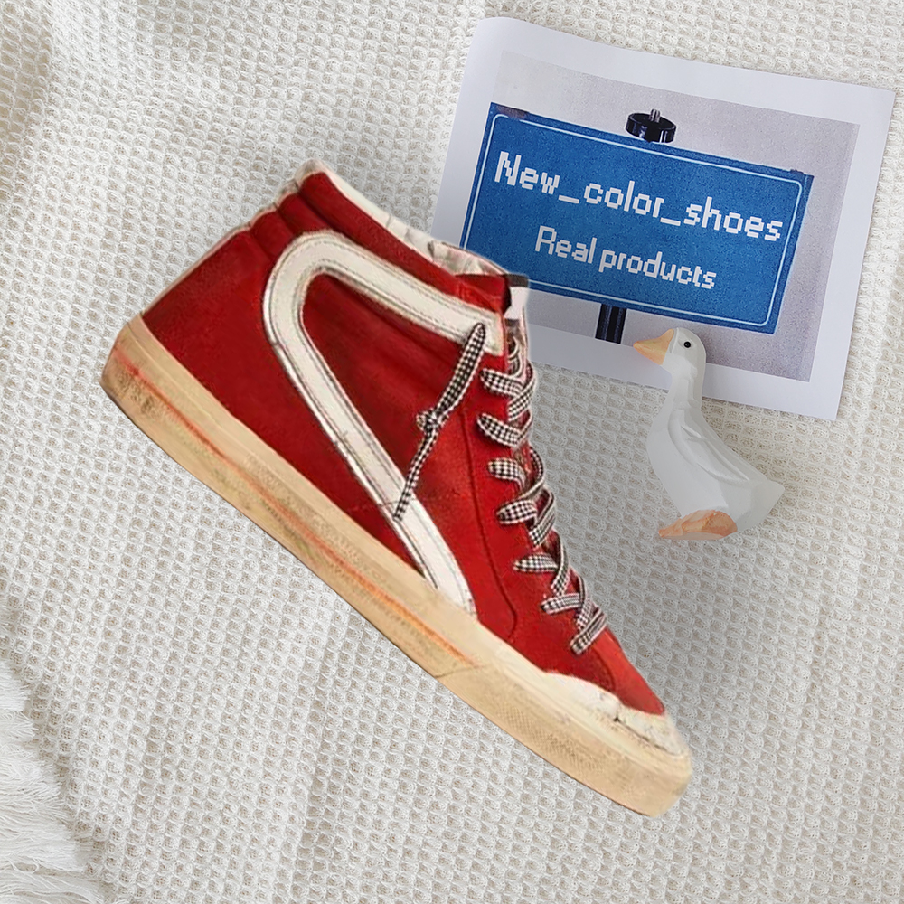 Golden super star Retro goldens Shoes Mid Slide Casual High top shoes Star high-top Designer Sneakers Women Man Francy Shoes Classic White black red Do-old Dirty, 17
Golden super star Retro goldens Shoes Mid Slide Casual High top shoes Star high-top Designer Sneakers Women Man Francy Shoes Classic White black red Do-old Dirty, 17