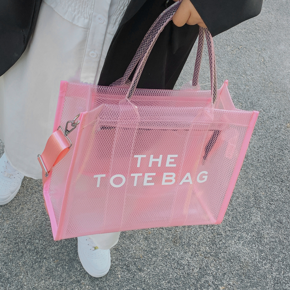 Shopping Bags Transparent Jelly Bag For Women Clear Tote Beach Bags Luxury Designer Large PVC Summer Shoulder Crossbody Handbags Fashion 230223, Red
Shopping Bags Transparent Jelly Bag For Women Clear Tote Beach Bags Luxury Designer Large PVC Summer Shoulder Crossbody Handbags Fashion 230223, Red