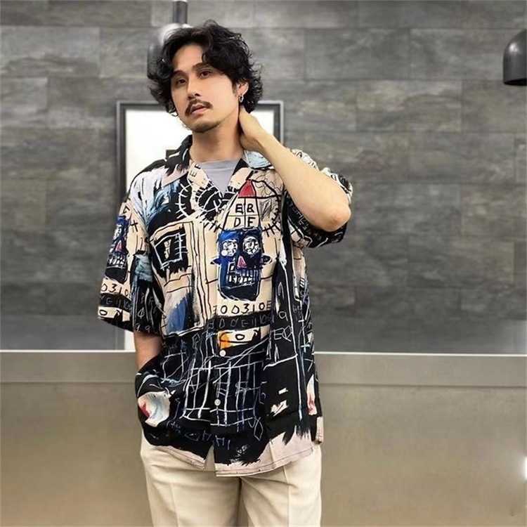 Summer Casual Loose Beach Style Shirt Men Women High Quality Print T-shirt Shirts Z0223