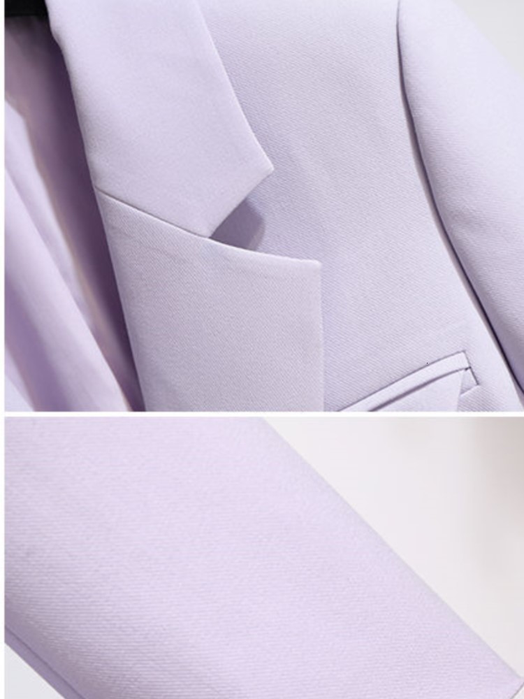 Women's Suits Blazers Herstory Purple Suit Jacket women's Spring Autumn Fashion Korean Version Loose Casual all-match Suit Top 230223