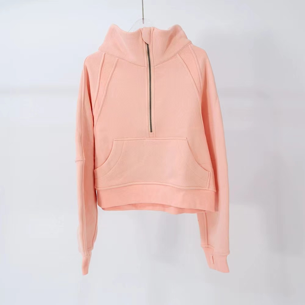 Designer yoga hoodie womens Plus Velvet letter Thickening sports half zipper terry sweater loose short clothes sweatshirt series women collared sweatshirt X-XL, 16
Designer yoga hoodie womens Plus Velvet letter Thickening sports half zipper terry sweater loose short clothes sweatshirt series women collared sweatshirt X-XL, 16