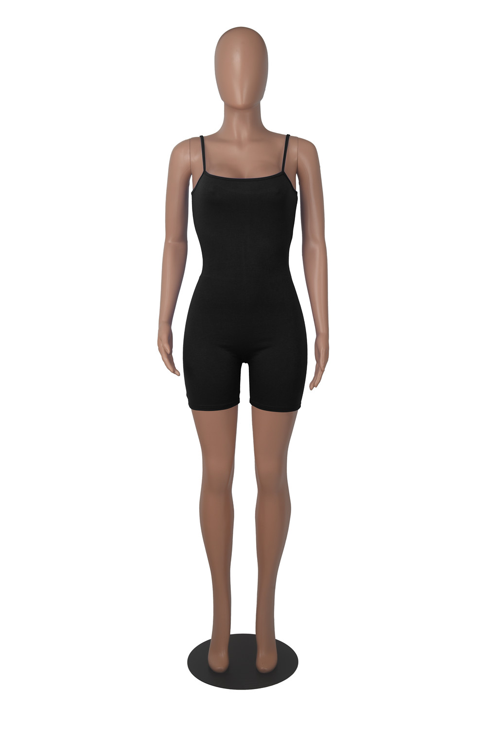 2023 Designer Sexy Rompers Women Summer Sleeveless Spaghetti Straps Jumpsuits Casual Solid V Neck Bodycon Playsuits Night Club Wear Overalls Wholesale