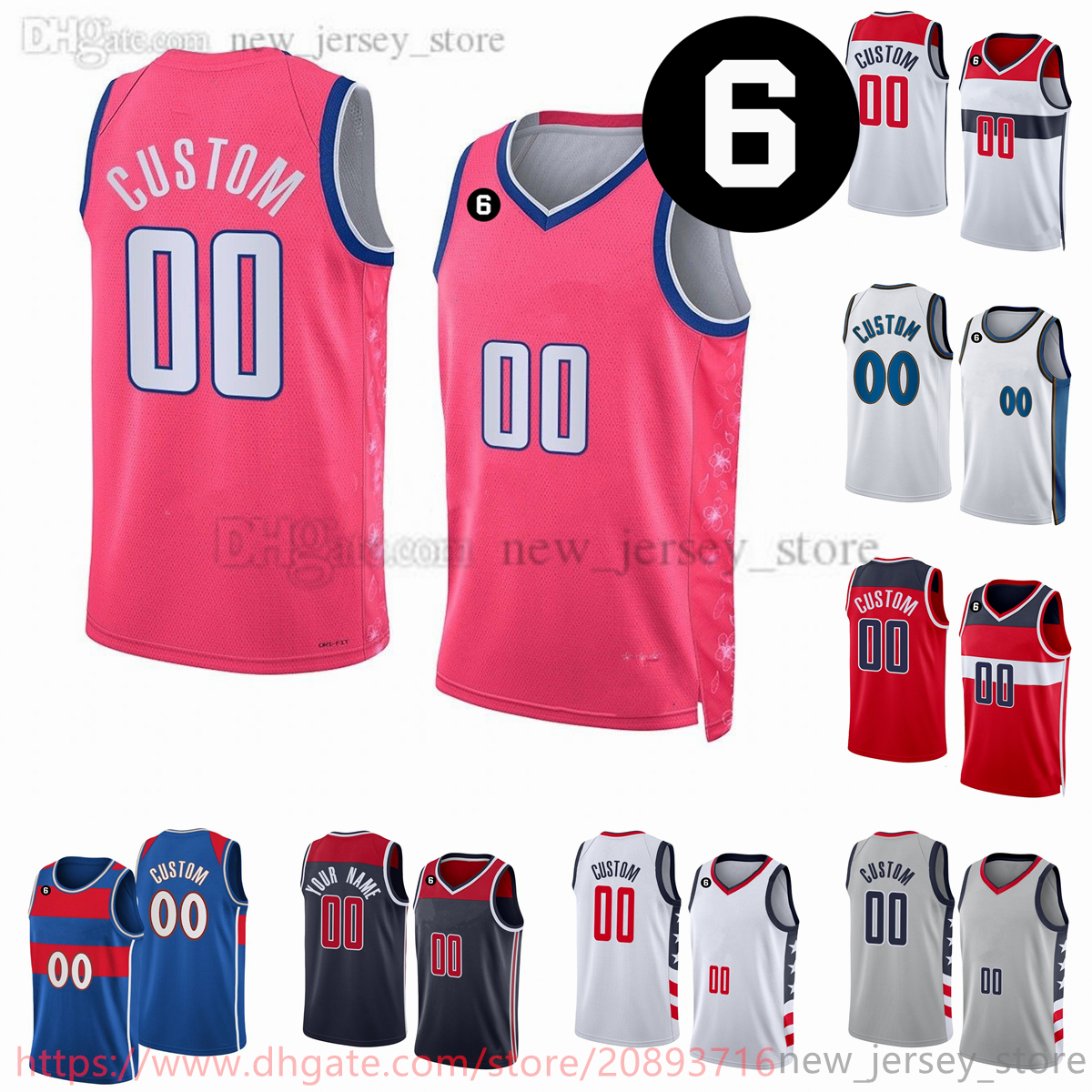 Custom 2023 New Printed Basketball Jerseys 1 Johnny Davis Kristaps 6 Porzingis 33 Kyle Kuzma 9 Deni Avdija 24 Corey Kispert 21 Daniel Gafford 22 Monte Morris 6 patch, Printed (with team logo)
Custom 2023 New Printed Basketball Jerseys 1 Johnny Davis Kristaps 6 Porzingis 33 Kyle Kuzma 9 Deni Avdija 24 Corey Kispert 21 Daniel Gafford 22 Monte Morris 6 patch, Printed (with team logo)