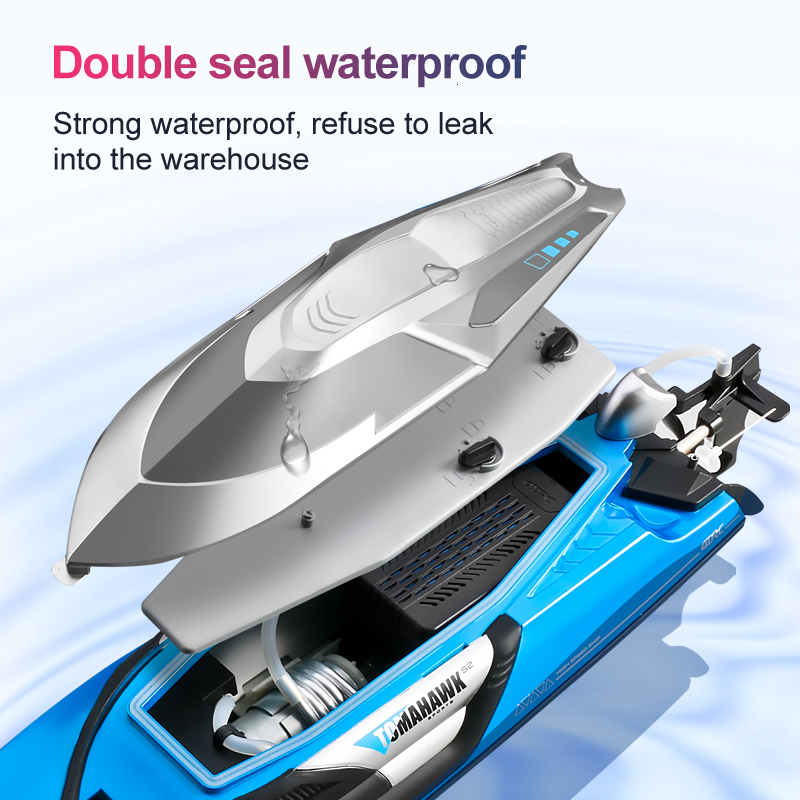 Electric RC Boats 50 CM big RC Boat 70KM H Professional Remote Control High Speed Racing Speedboat Endurance 20 Minutes Kids Gifts Toys For Boys 23022