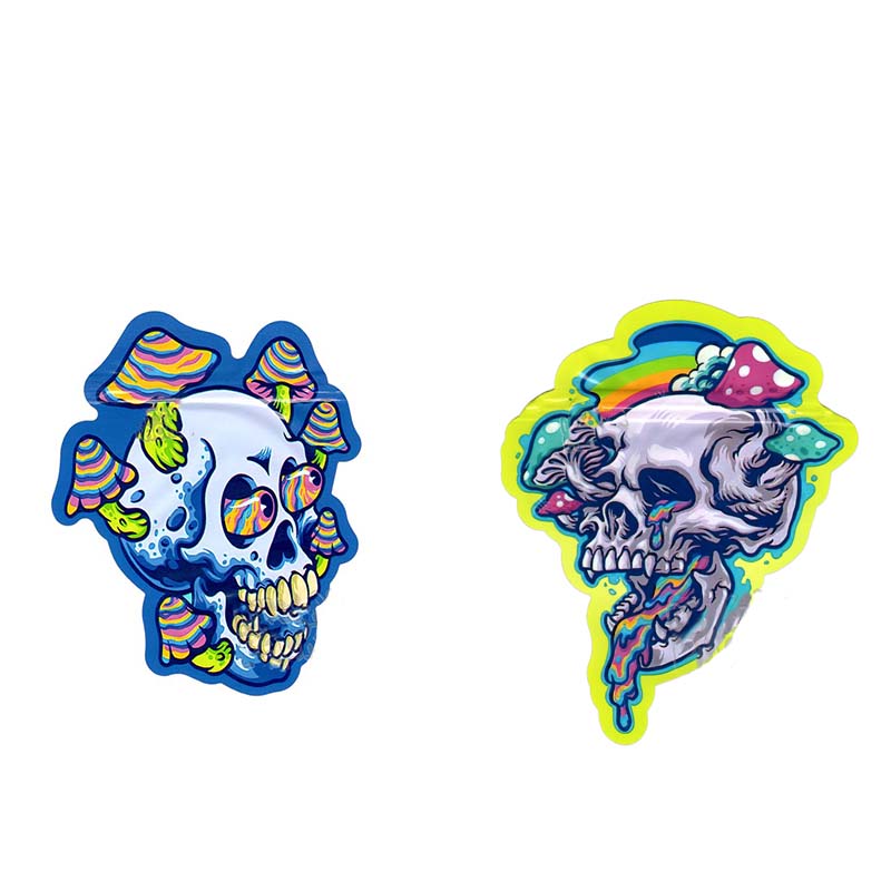 Customize Trippy Mushroom Candy Gummies Bags Skull Generic Empty Die Cut Mylar Bags Mushrooms Shrooms Baggie
Customize Trippy Mushroom Candy Gummies Bags Skull Generic Empty Die Cut Mylar Bags Mushrooms Shrooms Baggie