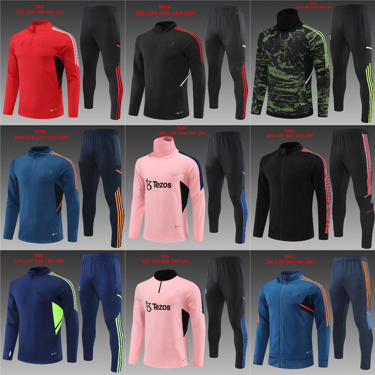 2023 kids MANCHESTER SANCHO Jerseys soccer Tracksuit UNITEDs Track suits jacket 23 24 UTD F. DE JONG chandal training FERNANDES RASHFORD sports wear, Black
2023 kids MANCHESTER SANCHO Jerseys soccer Tracksuit UNITEDs Track suits jacket 23 24 UTD F. DE JONG chandal training FERNANDES RASHFORD sports wear, Black