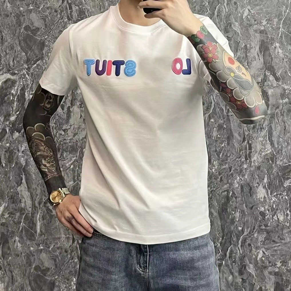 Designer t Shirt l Vs New Short Men's Summer Round Sleeved Summer Clothes Men's Women's l Printed Shirt Fashion 100% Cotton, White
Designer t Shirt l Vs New Short Men's Summer Round Sleeved Summer Clothes Men's Women's l Printed Shirt Fashion 100% Cotton, White