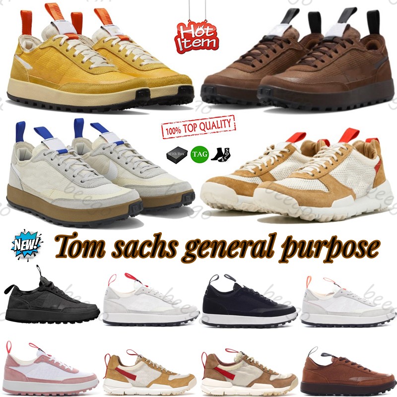 Tom Sachs general purpose shoe Craft Pine Green Field Brown Studio Archive Dark Sulfur tom sachs mars yard 2.0 Cool Grey Valentines Day women mens trainers sneakers