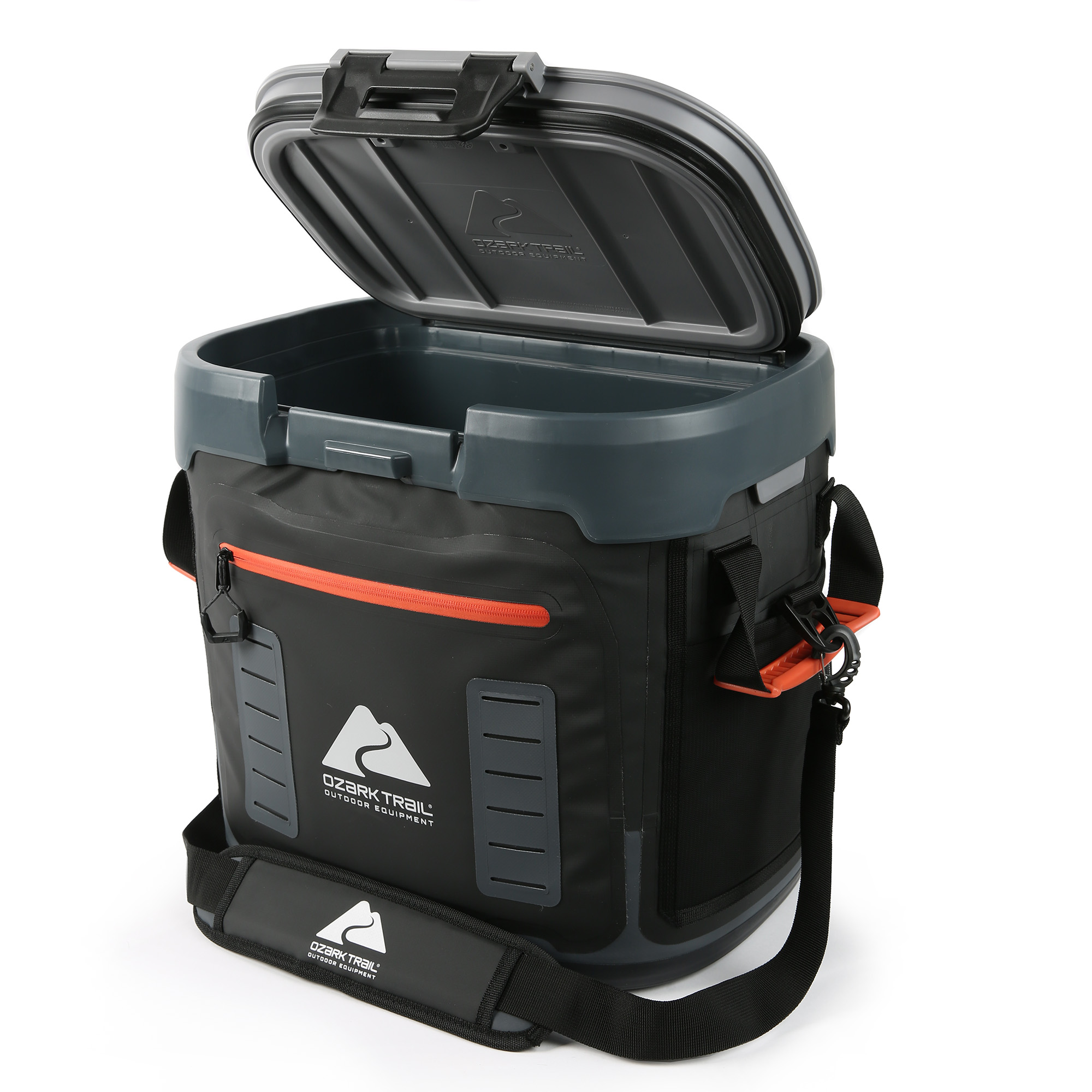 Ozark Trail 36 Can Welded Hard Sided Cooler Gray Black
