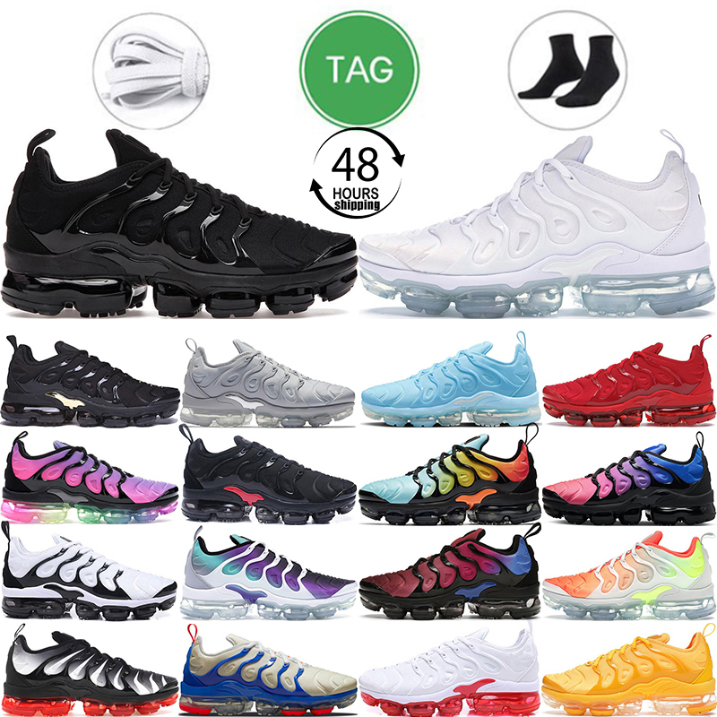 

tn plus shoes runner vapor max Black Gold Triple white Cool Grey University Blue All Red Be Ture Zebra Hyper Violet Yolk Magenta running men women trainers sneakers, #29 40-47 black royal