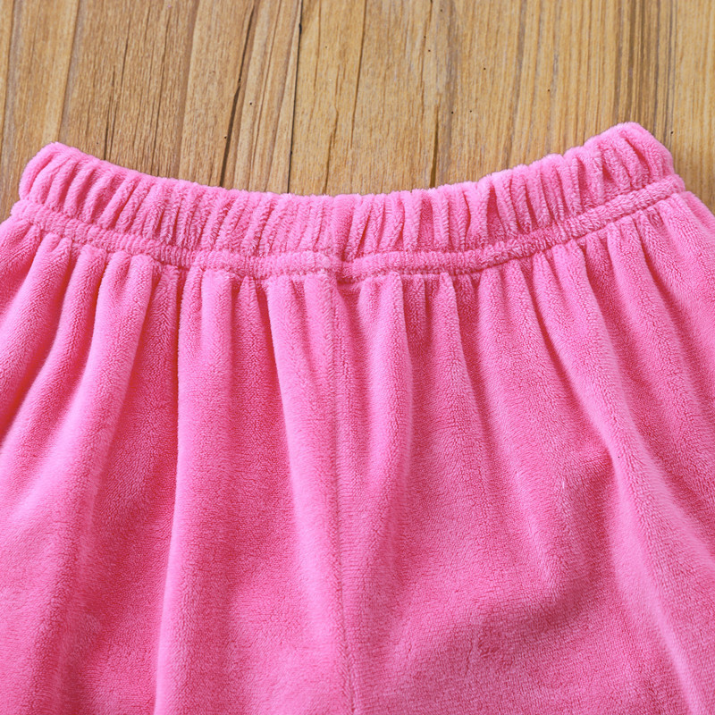 Pajamas Princess Children Baby Clothing Set Kids Cute Sleepwear Autumn Velvet Nightwear Ruffle Girls Pyjamas Lace Pijamas 230224