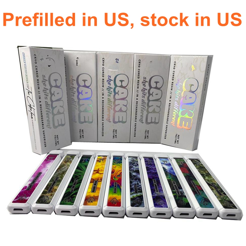 Prefilled Cake Disposable Retail Box Package Vape Pen E-cigarettes Rechargeable 350mah 1.0ml Pods 10Strains Stock in US 100pcs
Prefilled Cake Disposable Retail Box Package Vape Pen E-cigarettes Rechargeable 350mah 1.0ml Pods 10Strains Stock in US 100pcs