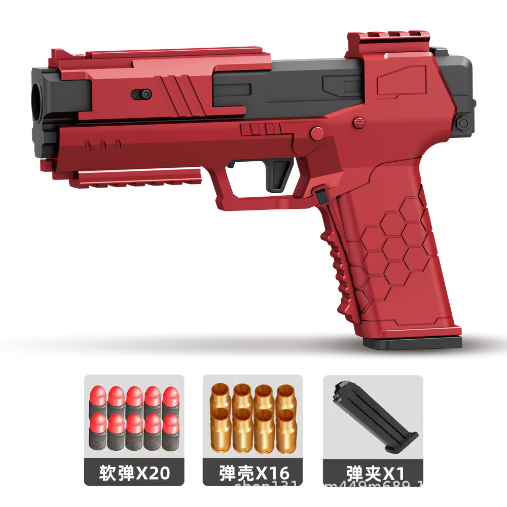 Gecko Soft Bullet Toy Gun Blaster Pistol Manual Handgun Launcher with Bullets For Children Adults Kids Boys Birthday Gifts
