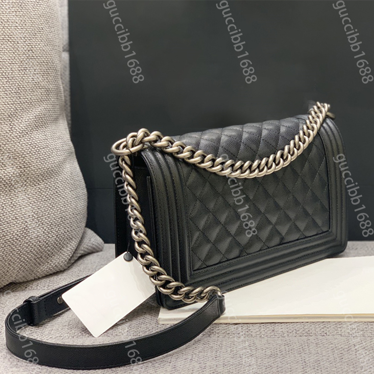10A Mirror Quality Designer Medium 25cm Boy Bag Womens Classic Flap Quilted Purse Luxury Caviar Lambskin Handbag Top Tier Crossbody Black Shoulder Chain Box Bag, Contact us
10A Mirror Quality Designer Medium 25cm Boy Bag Womens Classic Flap Quilted Purse Luxury Caviar Lambskin Handbag Top Tier Crossbody Black Shoulder Chain Box Bag, Contact us