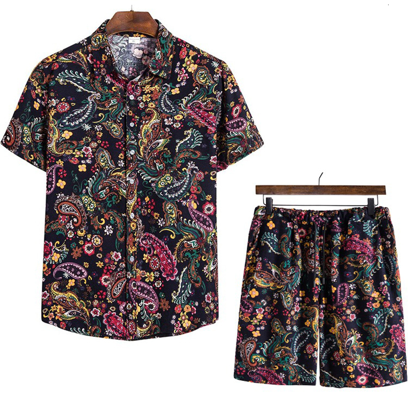 Men s Tracksuits Paisley Sets Short Sleeve Summer Casual Aloha Shirt Suit Print Hawaiian Beach Shorts Set Oversize Streetwear 13 Colors 230224, Tz11
Men s Tracksuits Paisley Sets Short Sleeve Summer Casual Aloha Shirt Suit Print Hawaiian Beach Shorts Set Oversize Streetwear 13 Colors 230224, Tz11