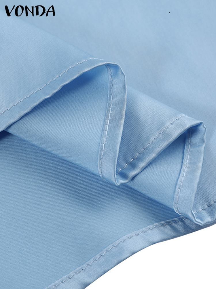 Skirts Fashion Bottoms VONDA 2023 Summer Women Elegant Party Long Satin Jupe Solid Pleated Loose High Waist Maxi Faldas Saias 230224