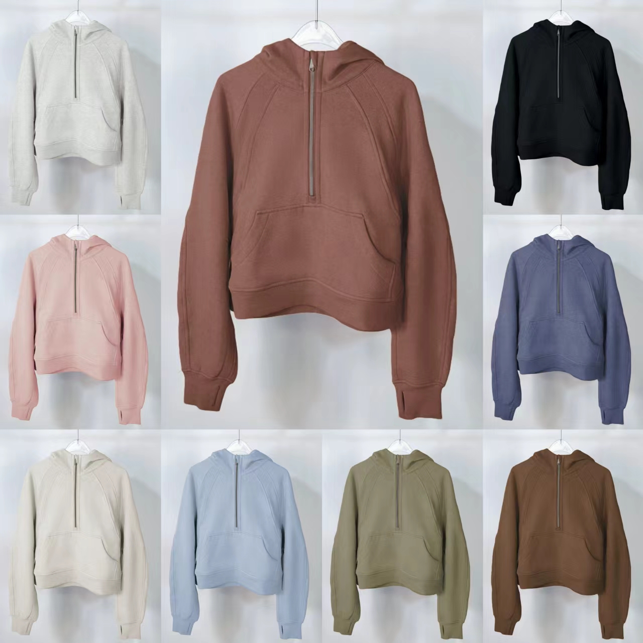 Designer yoga hoodie womens Plus Velvet Thickening sports half zipper terry sweater loose short clothesmen korean fashion clothing women collared sweatshirt X-XL, 16
Designer yoga hoodie womens Plus Velvet Thickening sports half zipper terry sweater loose short clothesmen korean fashion clothing women collared sweatshirt X-XL, 16