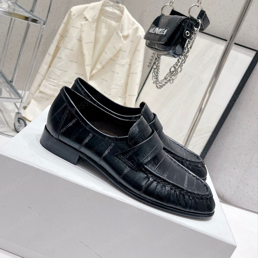 Women's Dress Shoes Formal Shoes The Row Loafers Designer Classic Fashion Crocodile Leather Loafers One Stirrup Office Career Dinner Wedding Shoes 35-40, Gold
Women's Dress Shoes Formal Shoes The Row Loafers Designer Classic Fashion Crocodile Leather Loafers One Stirrup Office Career Dinner Wedding Shoes 35-40, Gold