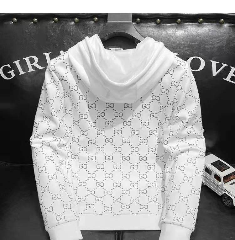 Designer's new spring and autumn hoodie men's trend casual high-end European goods light luxury long-sleeved hoodie, White
Designer's new spring and autumn hoodie men's trend casual high-end European goods light luxury long-sleeved hoodie, White
