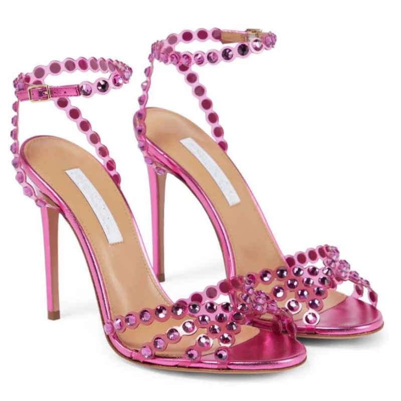 fashion Elegant Summer Tequila Leather Sandals Shoes Women Strappy Design Crystal-embellished Sexy Lady High Heel Dress Bridal Wedding Woman's shoe factory EU35-43, As pic
fashion Elegant Summer Tequila Leather Sandals Shoes Women Strappy Design Crystal-embellished Sexy Lady High Heel Dress Bridal Wedding Woman's shoe factory EU35-43, As pic