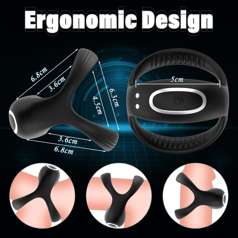 Cockrings Bluetooth Cock Ring for Men Vibrating Man Wireless App Remote Delay Ejaculation penis s Sex Toys Adult 18 230223 - view 5