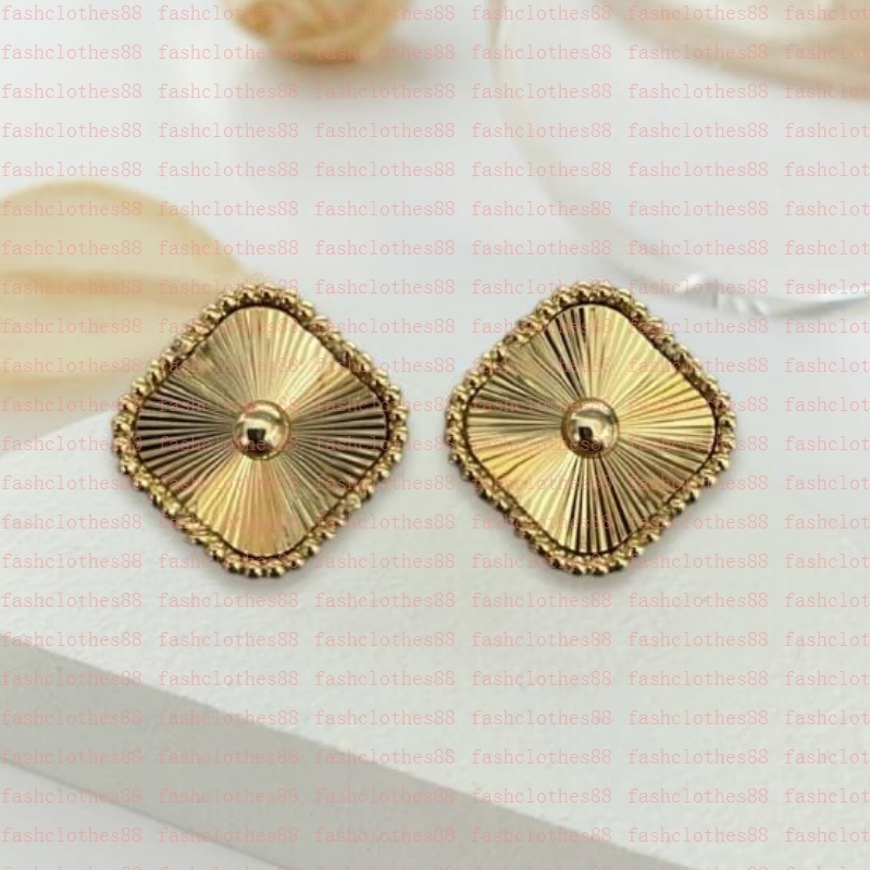 Fashion Vintage Charm Stud Earrings Back Mother-of-Pearl Silver 18K Gold Plated Agate for Women&Girls Mother's Day Wedding Jewelry Gift I