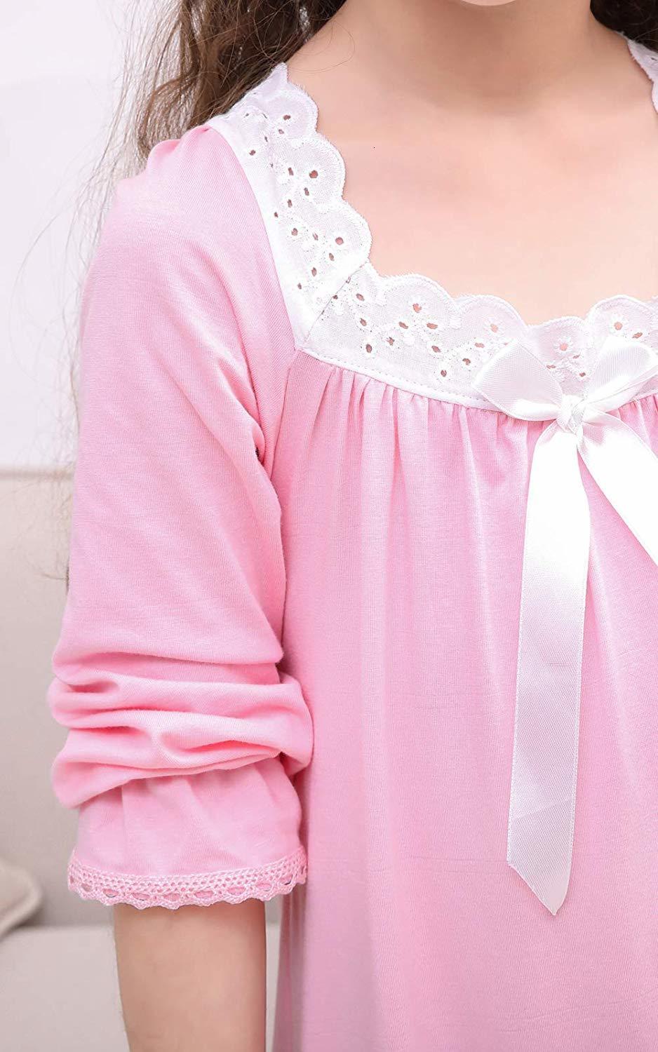 Pajamas Baby Girl Clothes Princess Nightgown Long Sleeve Sleep Shirts Nightshirts Christmas Dress Sleepwear kids for 3 12 Years 230224