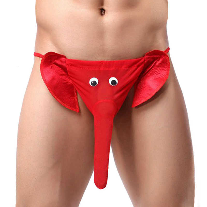 Sex toy massager vibrator Sexy Men's G String Stylish Elephant Bulge Pouch Men Thong Elastic Erotic Lingerie Tanga Hombre Gay Underwear