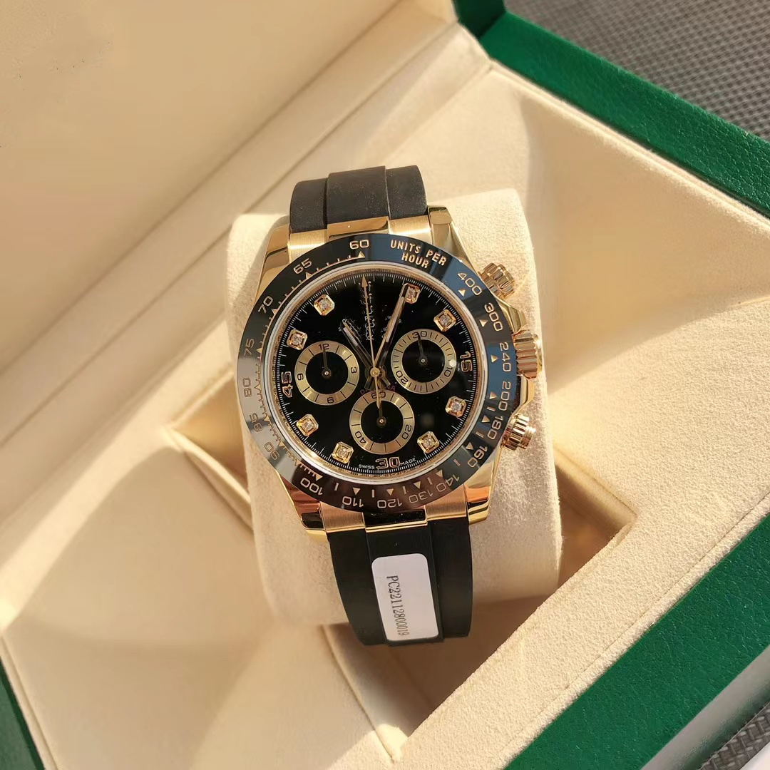 With original box Men's Automatic Watch 40mm Rubber Strap Stainless Steel Case Three Eyes Sapphire Waterproof Automatic machinery Watches Luxusuhr montre de luxe, Green
With original box Men's Automatic Watch 40mm Rubber Strap Stainless Steel Case Three Eyes Sapphire Waterproof Automatic machinery Watches Luxusuhr montre de luxe, Green