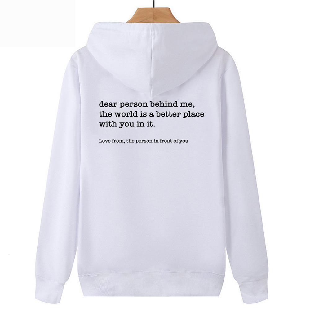 Womens Hoodies Sweatshirts Dear Person Behind Me Hoodie Personalised Be Kind Message Hoody Mental Health Awareness Long Sleeve Sweatshirt Pullovers 23