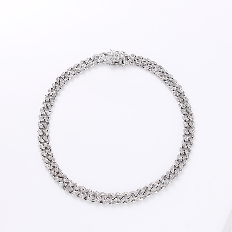 european hip hop tide cuban chain 12mm full drill men and women hiphop gold plating necklace foreign trade